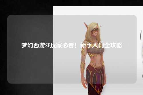 夢幻西游SF玩家必看！新手入門全攻略