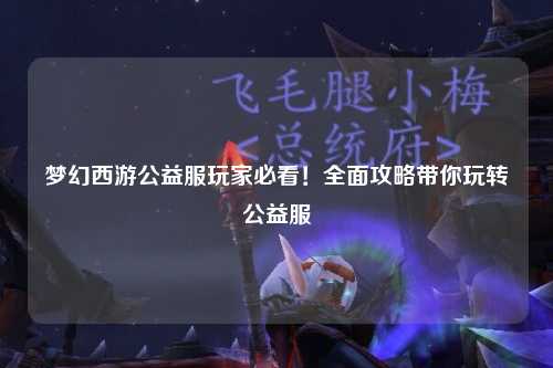 夢(mèng)幻西游公益服玩家必看！全面攻略帶你玩轉(zhuǎn)公益服