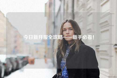 今日新開服全攻略——新手必看！