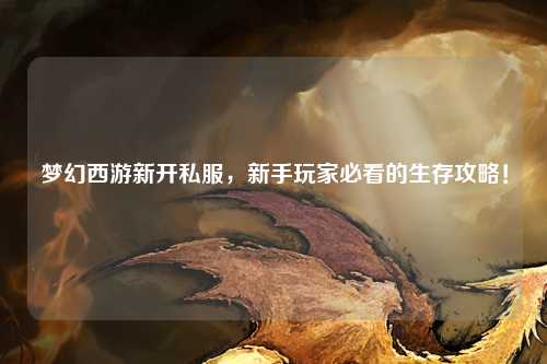 夢幻西游新開私服，新手玩家必看的生存攻略！